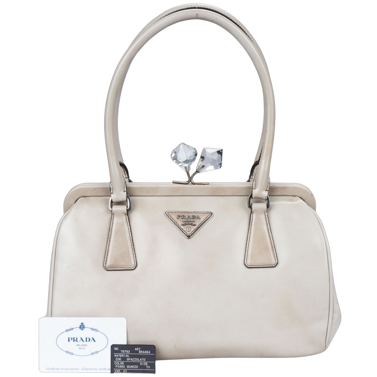 Prada Patent Leather Diamond Handbag