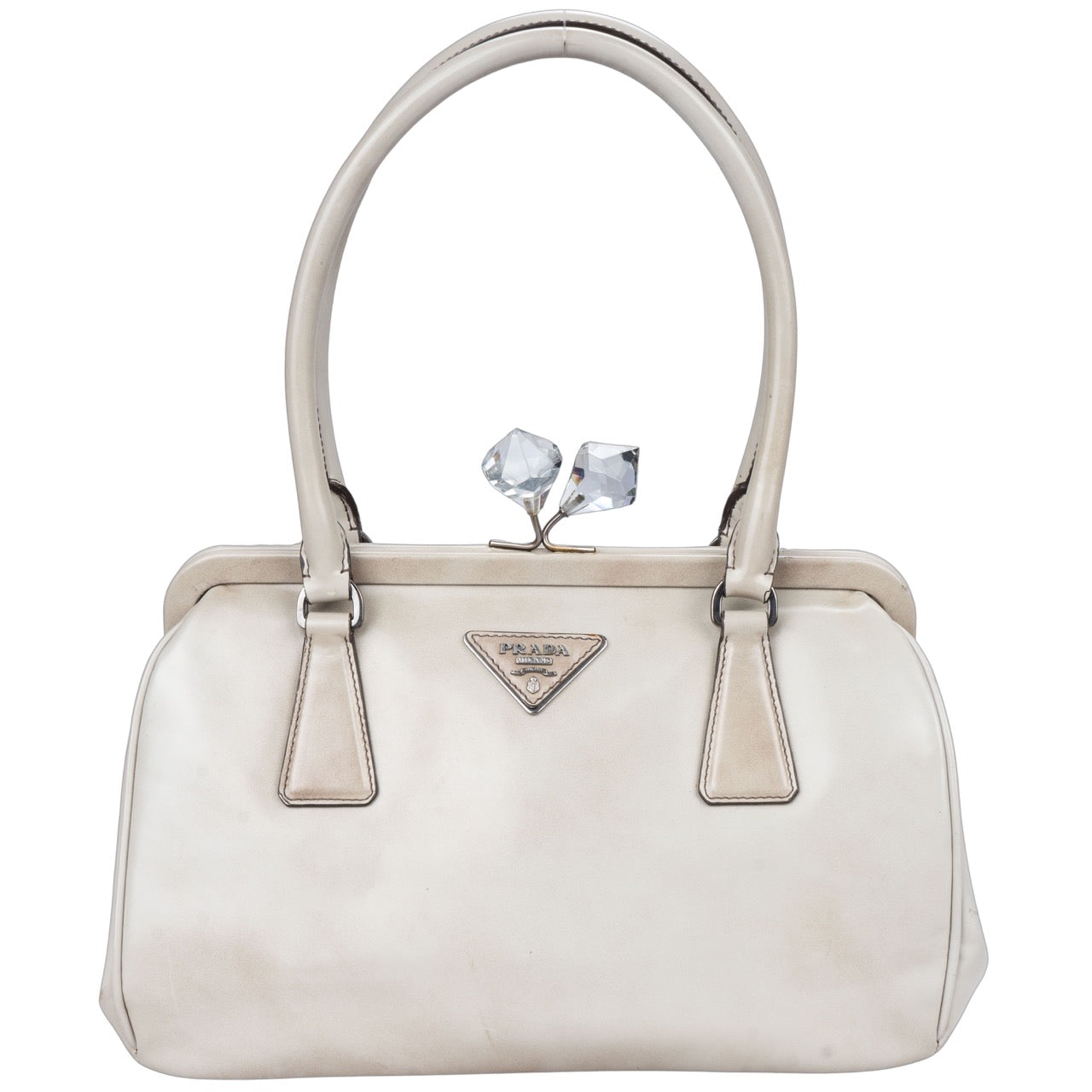 Prada Patent Leather Diamond Handbag