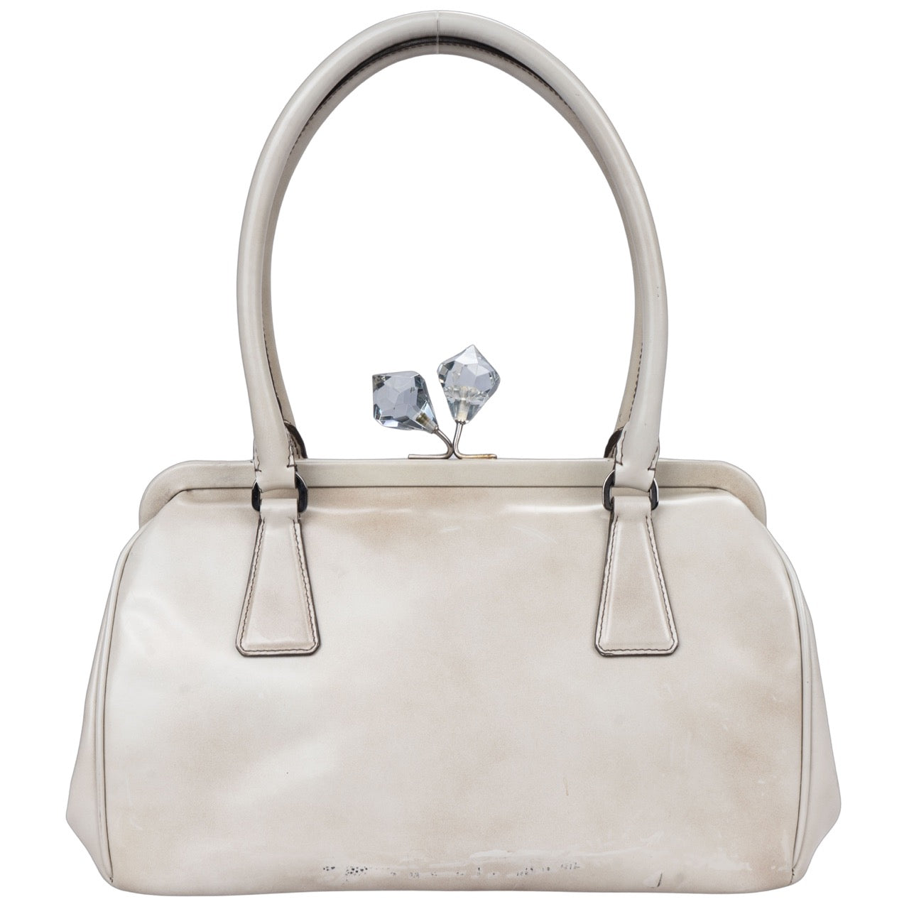 Prada Patent Leather Diamond Handbag