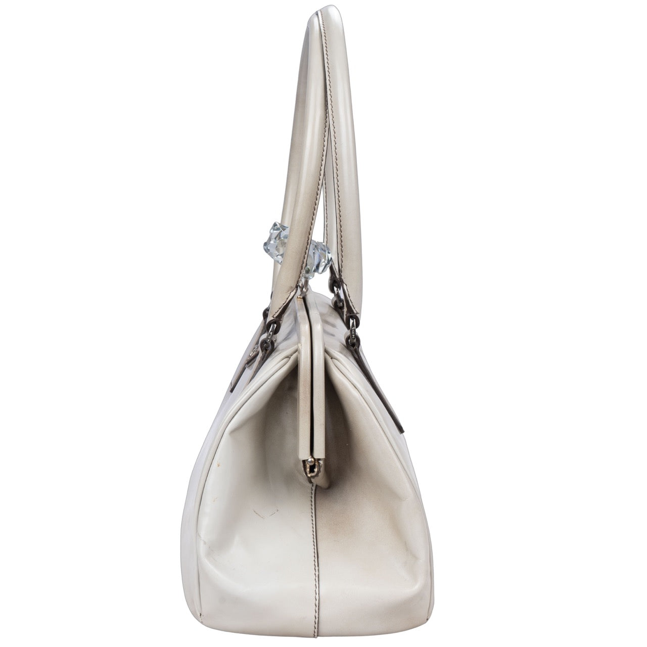 Prada Patent Leather Diamond Handbag