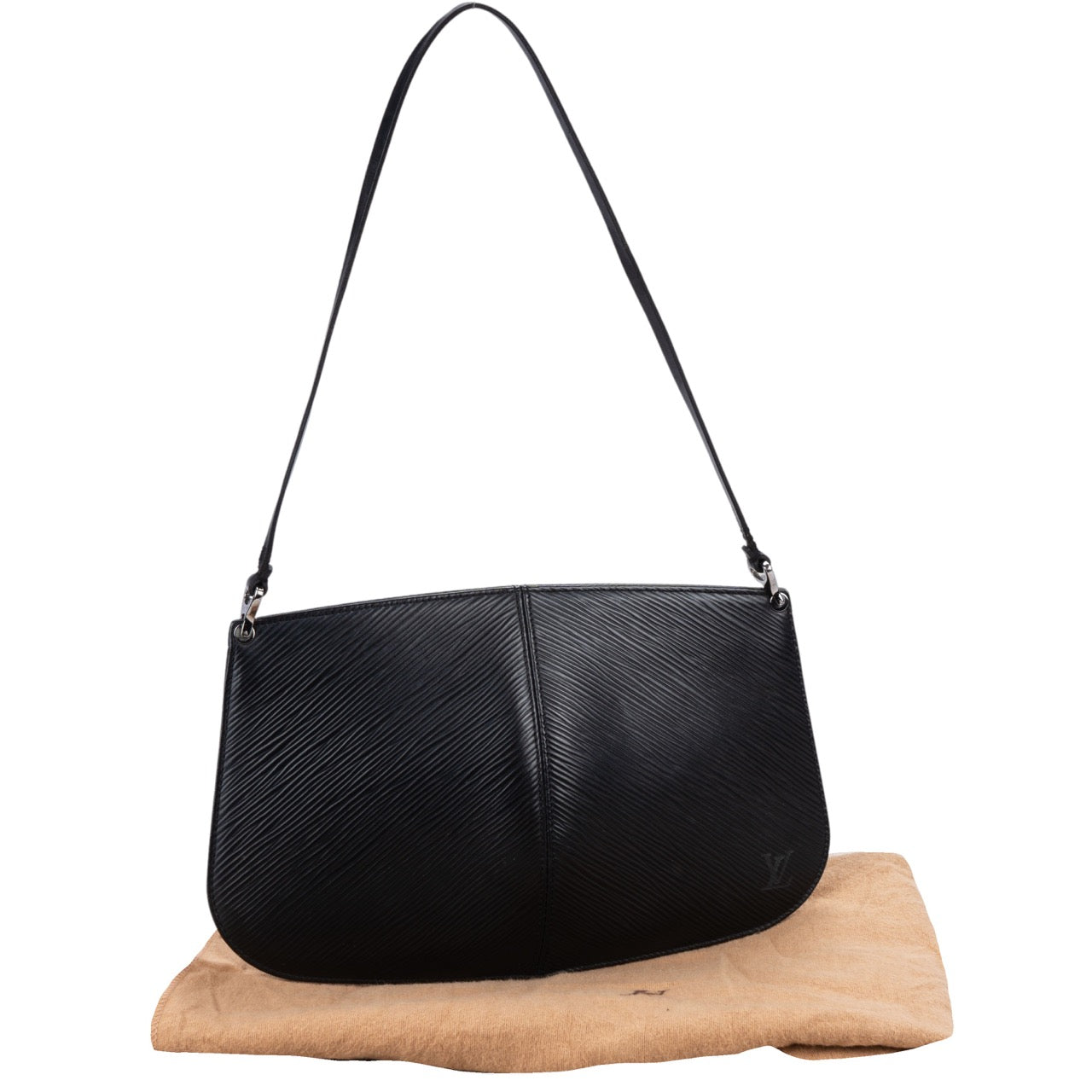Louis Vuitton Noir Epi Leather Demi-Lune Bag