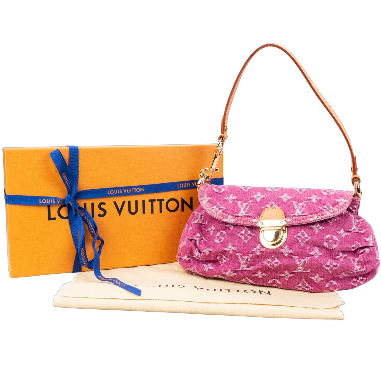 Louis Vuitton Denim Monogram Pleaty PM