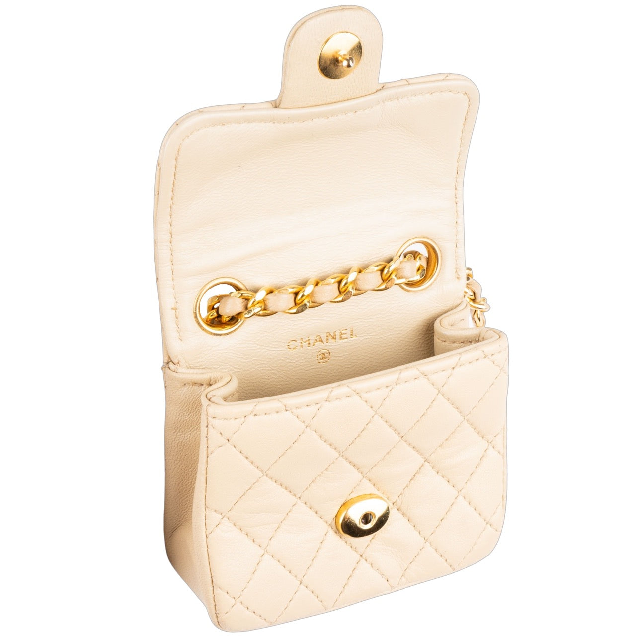 Chanel Quilted Lambskin Mini Single Flap Bag