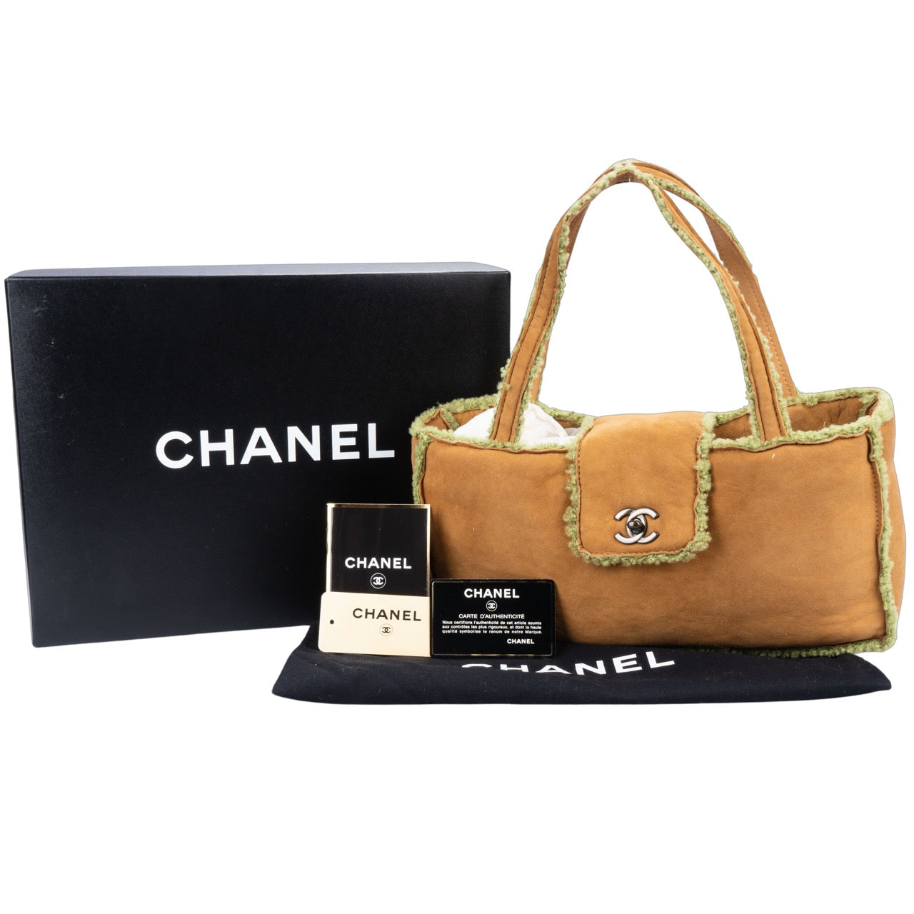 Chanel Vintage Sherling Full Set Handbag