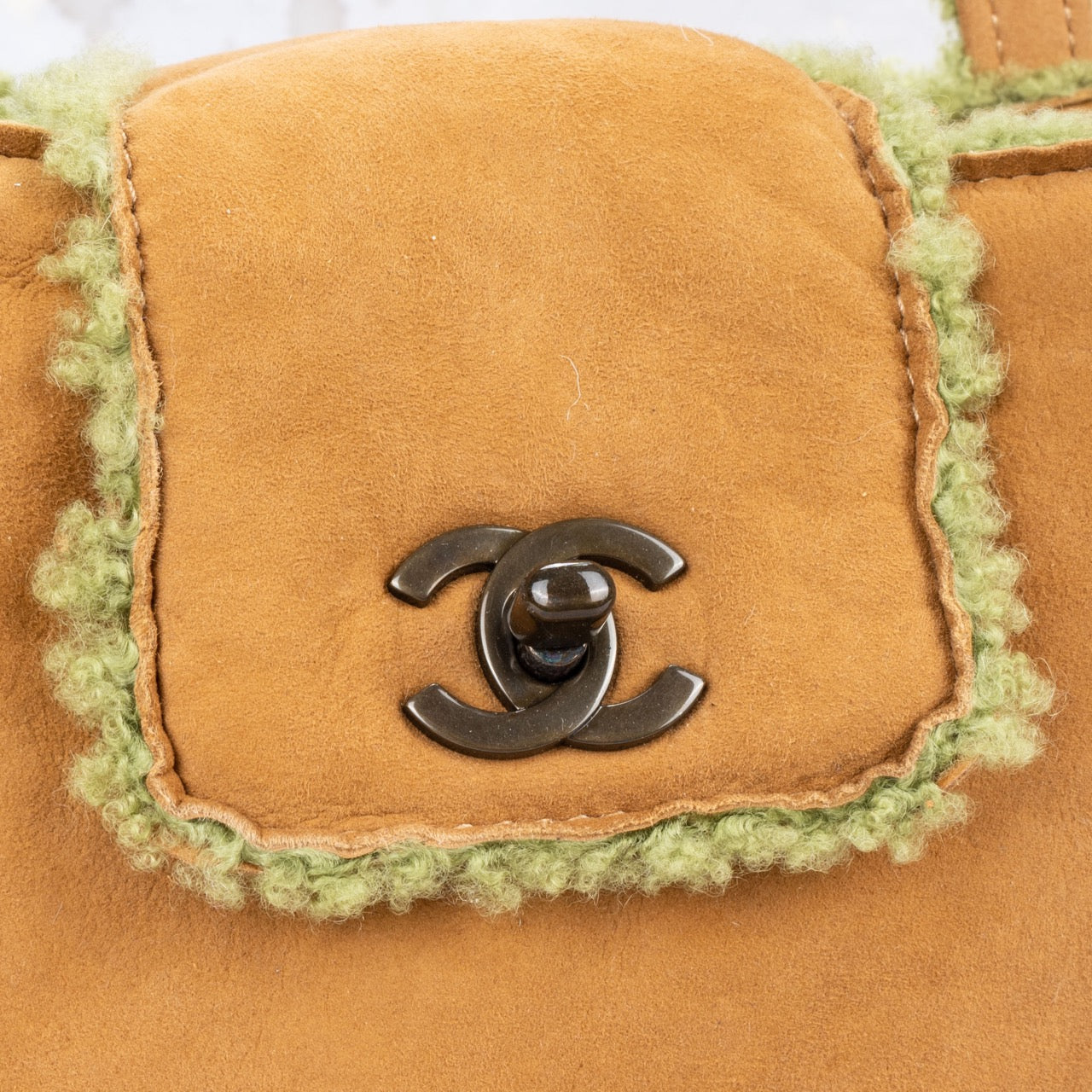 Chanel Vintage Sherling Full Set Handbag