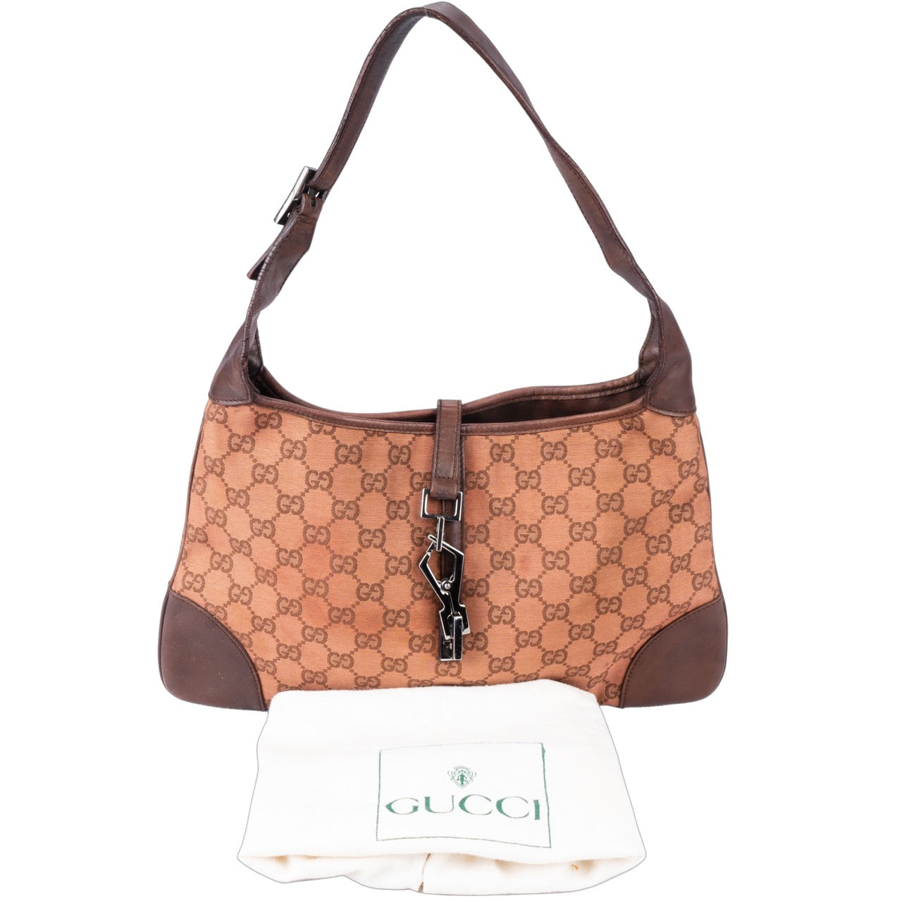 Gucci Canvas Monogram Jackie Bag