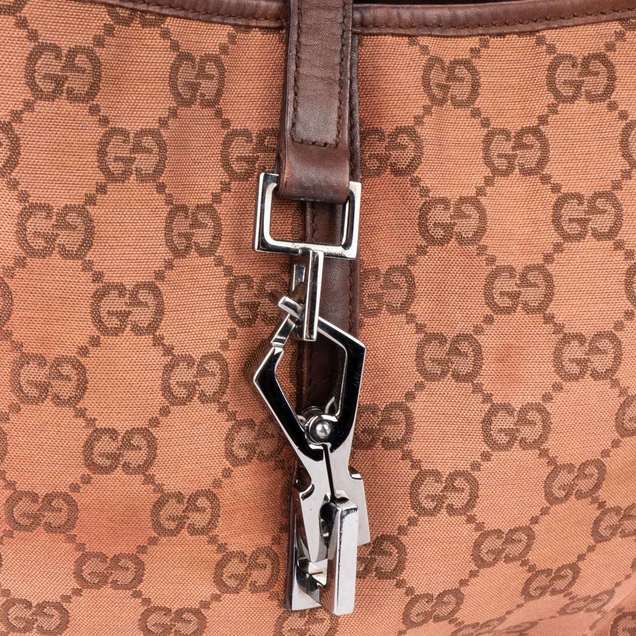 Gucci Canvas Monogram Jackie Bag