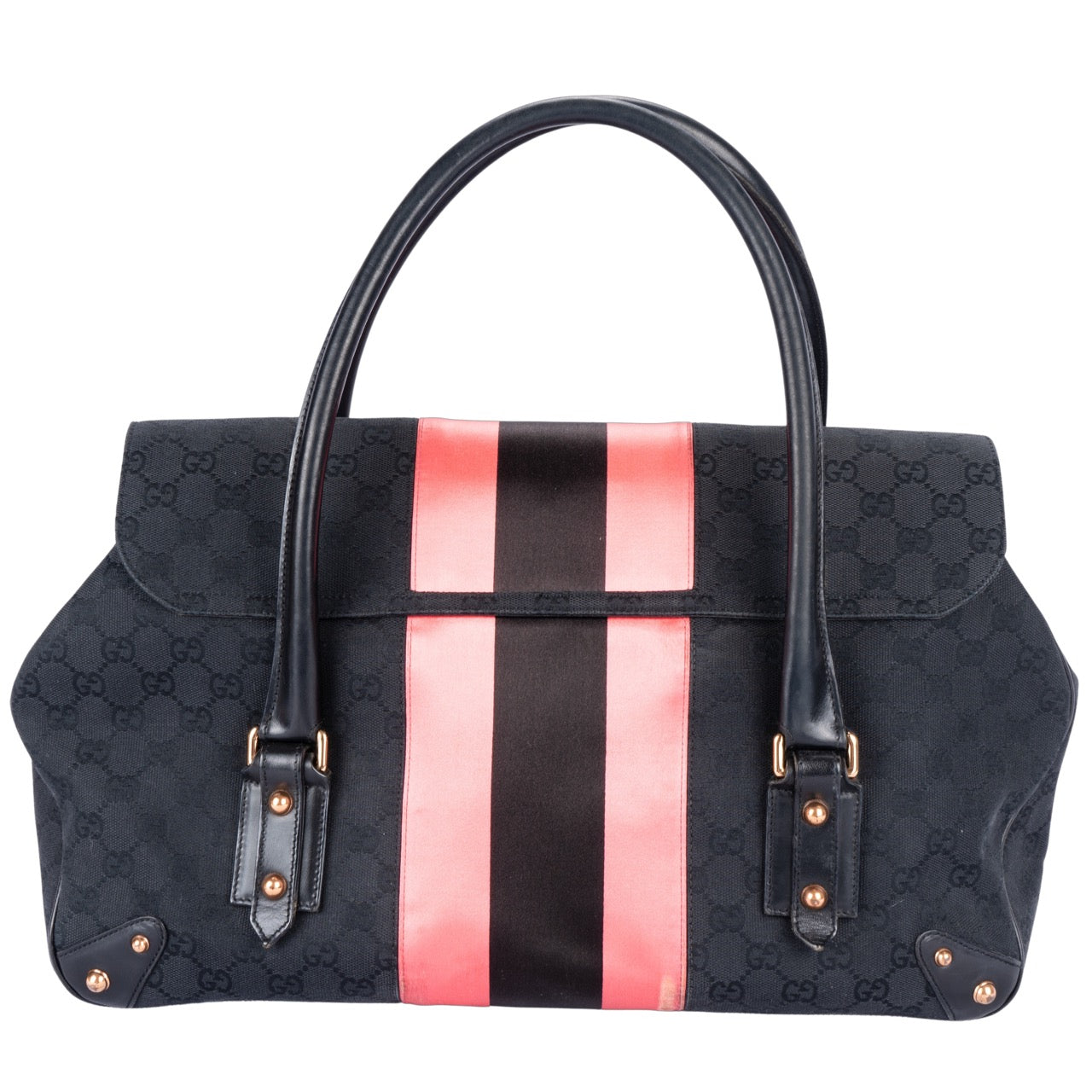 Gucci x Tom Ford Canvas Monogram Horsebit Handbag