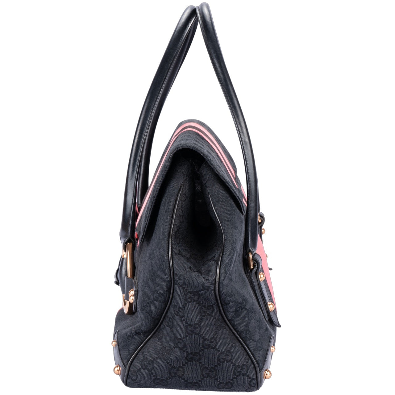 Gucci x Tom Ford Canvas Monogram Horsebit Handbag
