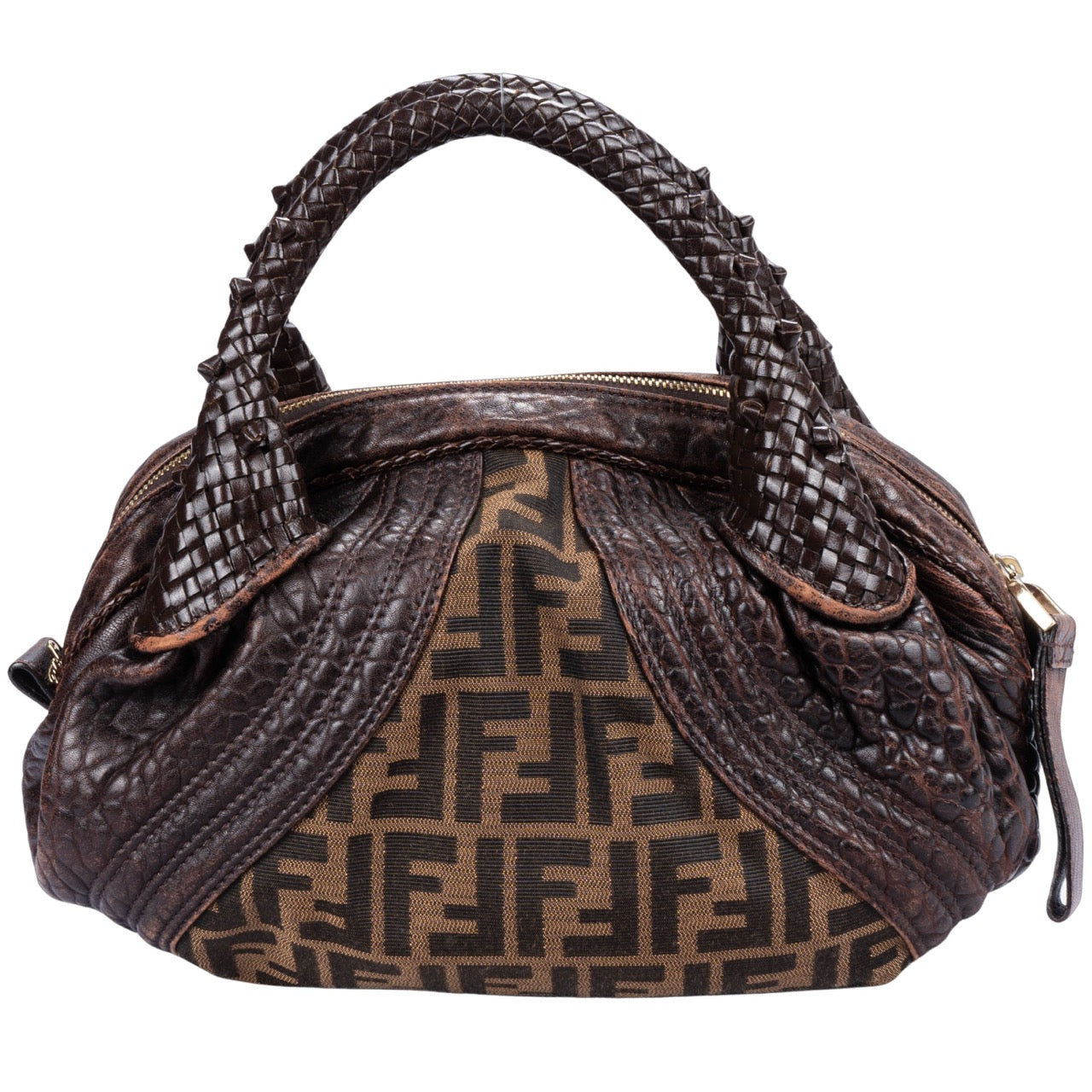 Fendi FF Monogram Tobacco Zucca Handbag