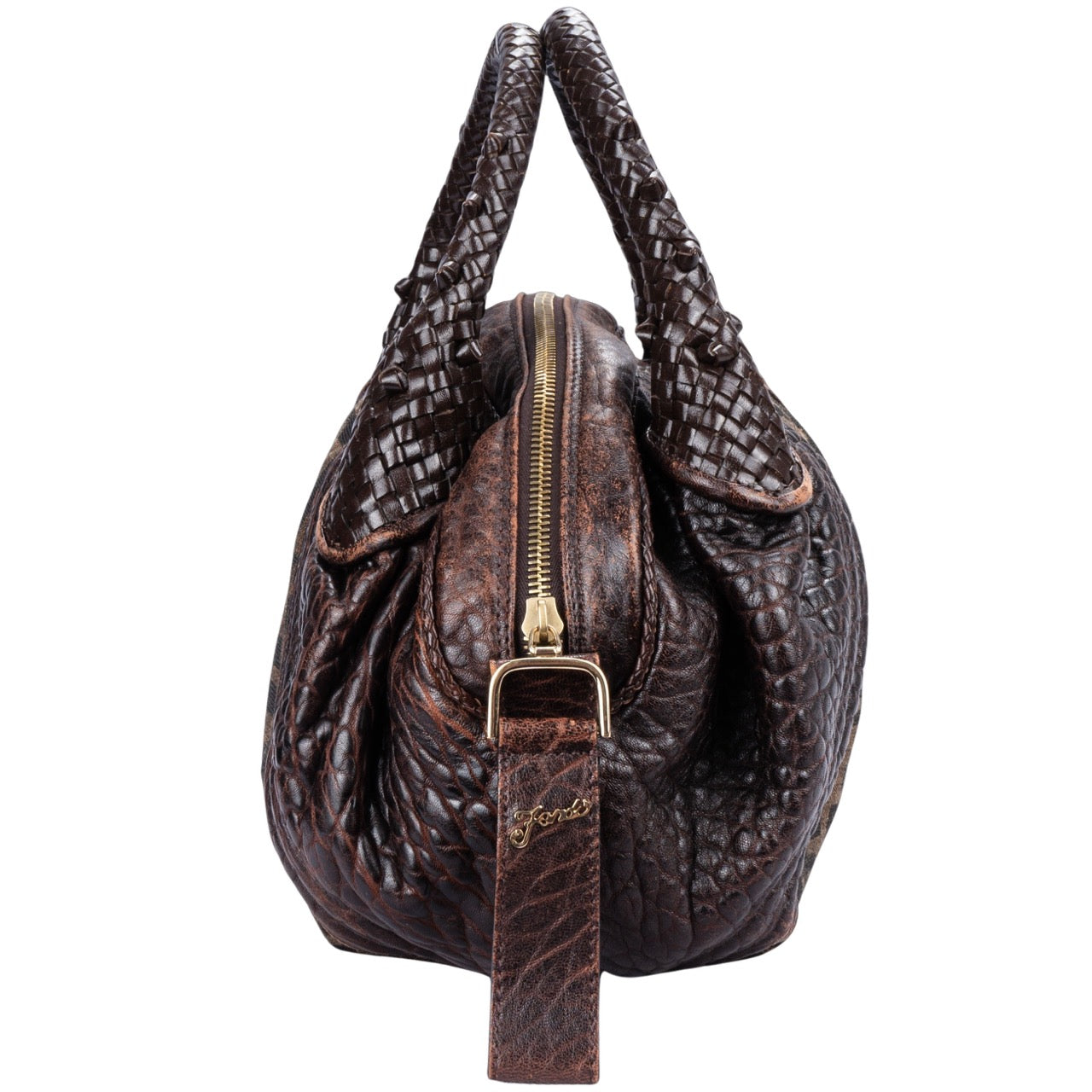 Fendi FF Monogram Tobacco Zucca Handbag