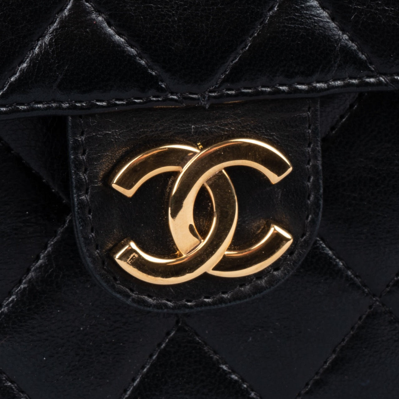 Chanel Quilted Lambskin 24K Gold Single Flap Bag