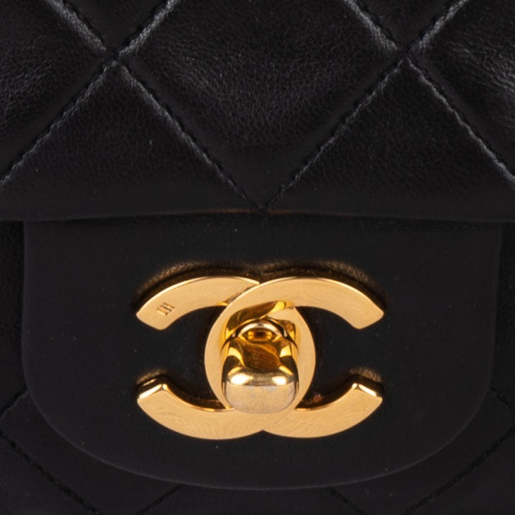 Chanel Quilted Lambskin 24K Gold Double Flap Bag