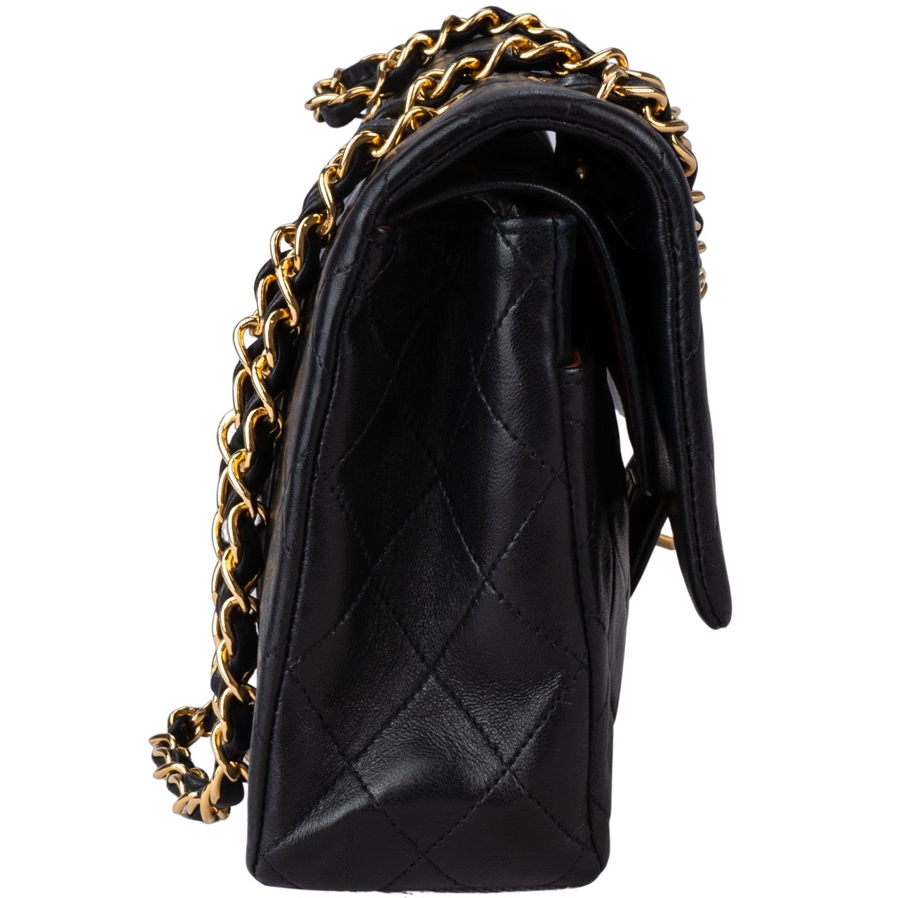 Chanel Quilted Lambskin 24K Gold Double Flap Bag