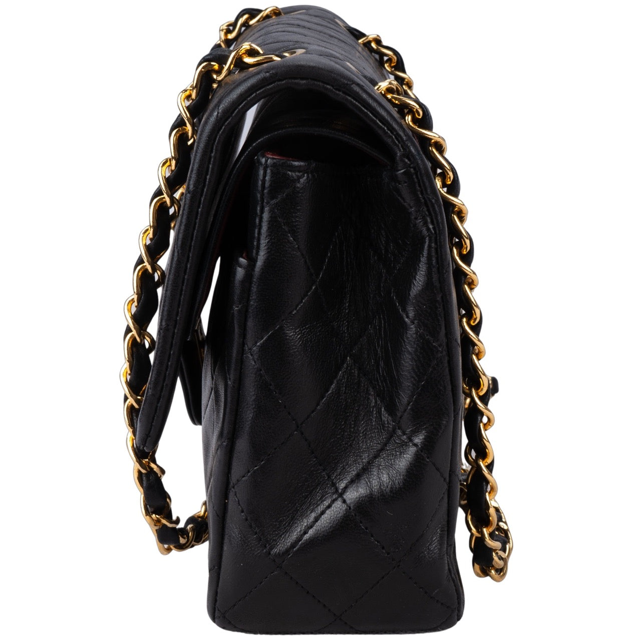 Chanel Quilted Lambskin 24K Gold Double Flap Bag