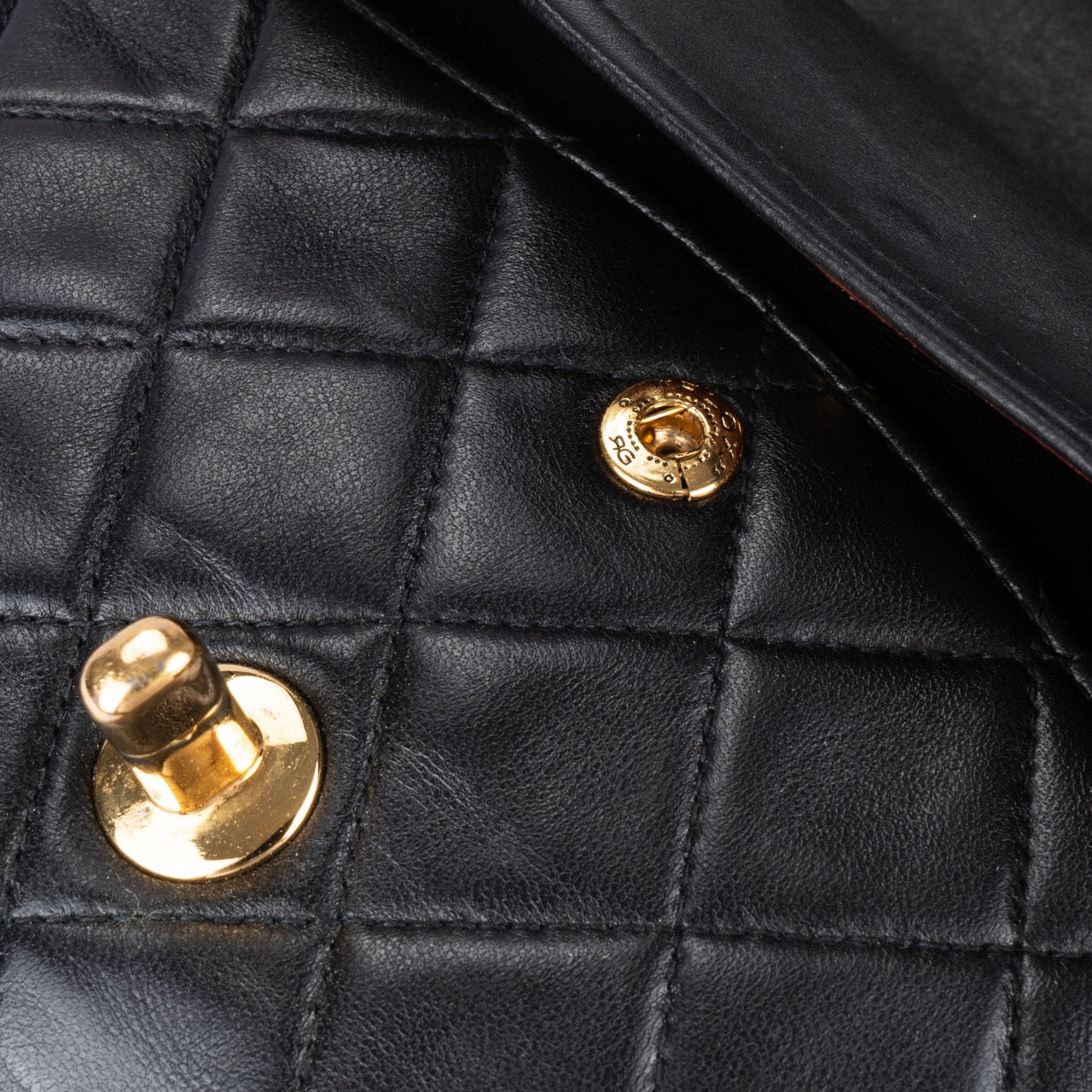 Chanel Quilted Lambskin 24K Gold Double Flap Bag