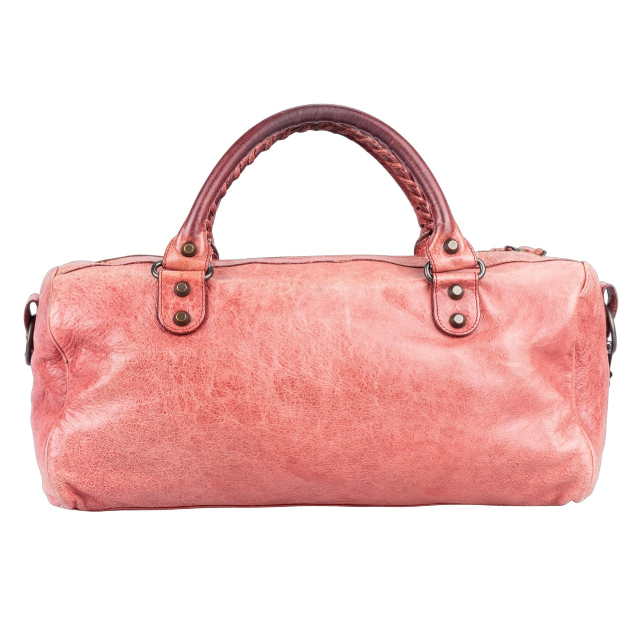 Balenciaga Two Way Motocross Leather Bag