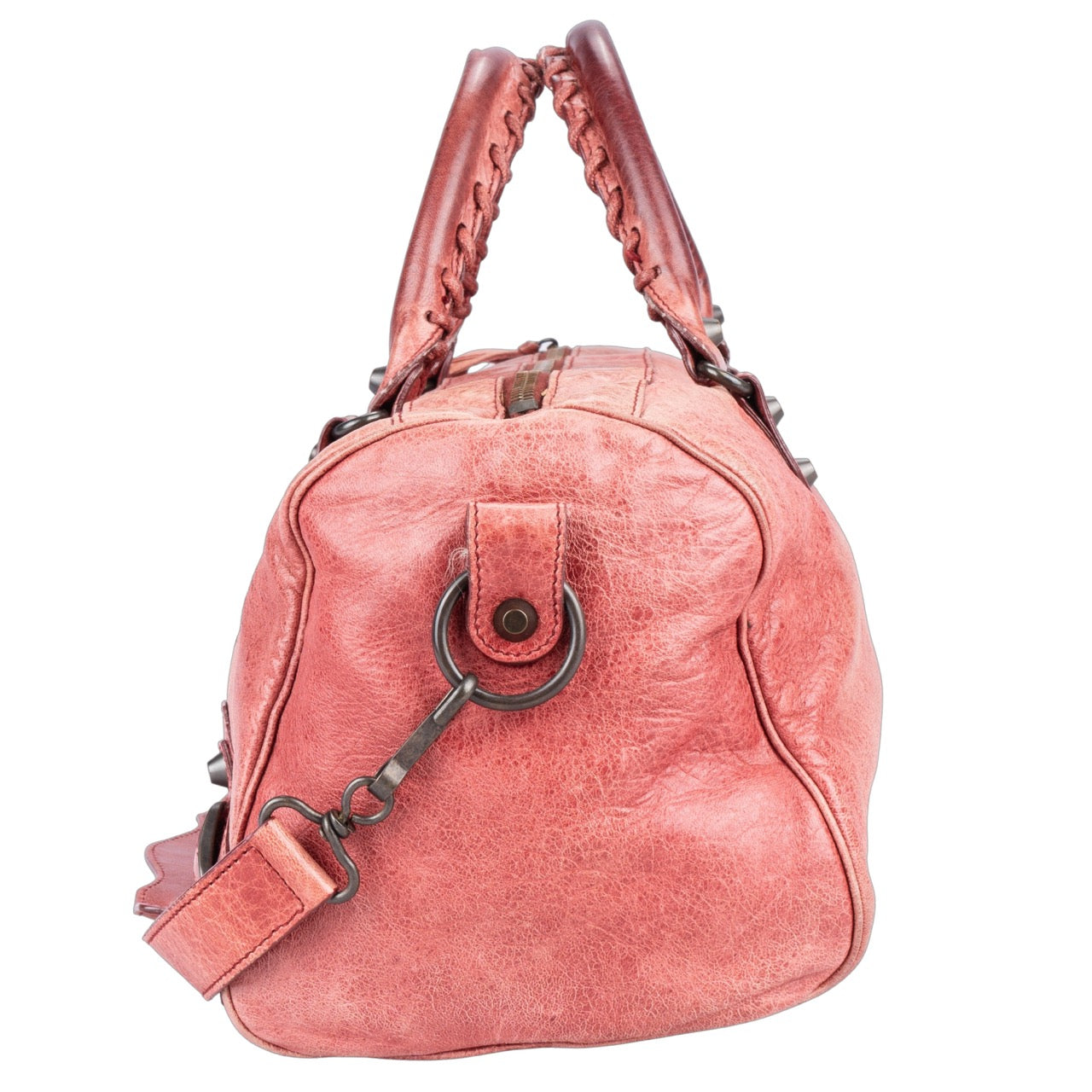 Balenciaga Two Way Motocross Leather Bag