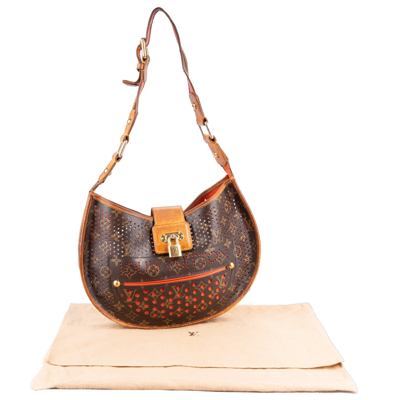 Louis Vuitton Perforated Lune Crossaint MM