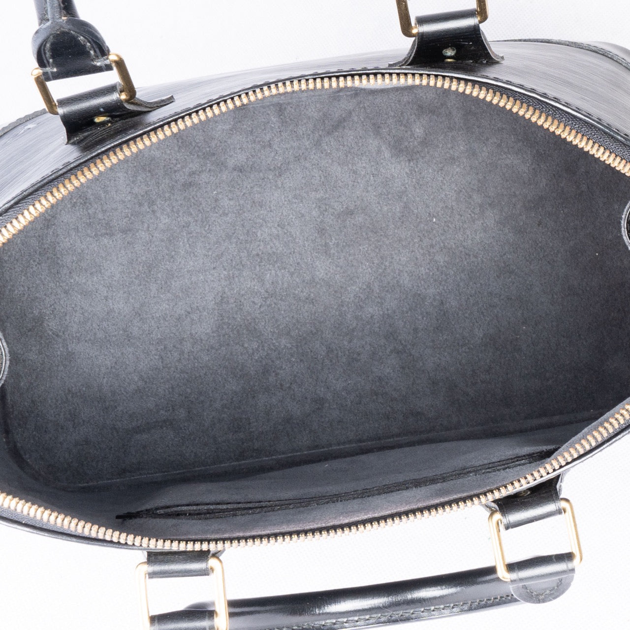 Louis Vuitton Noir Epi Leather Alma Handbag