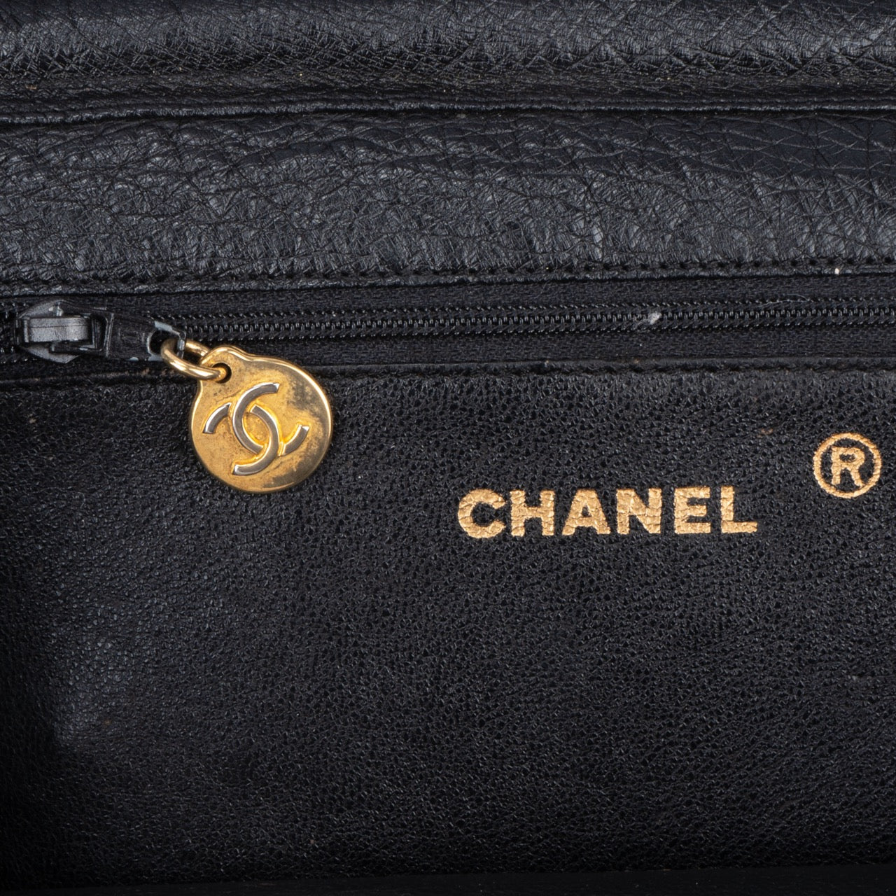 Chanel Ostrich Leather 24K Gold Single Flap Bag