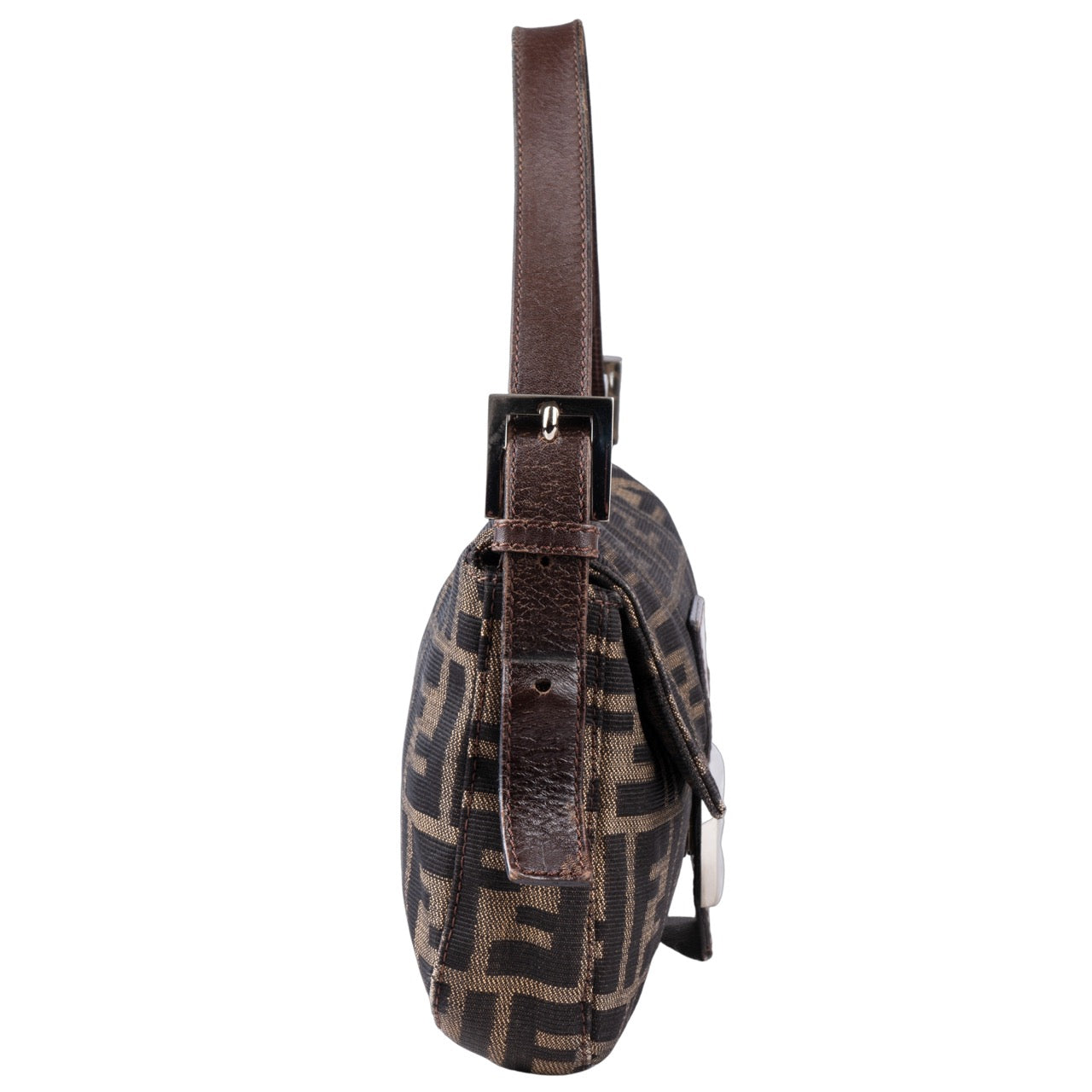 Fendi FF Monogram Zucca Baguette Bag