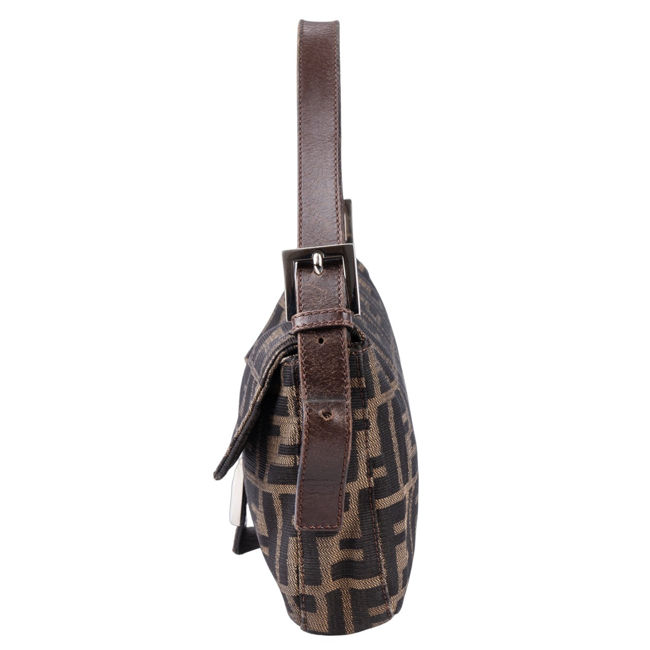 Fendi FF Monogram Zucca Baguette Bag