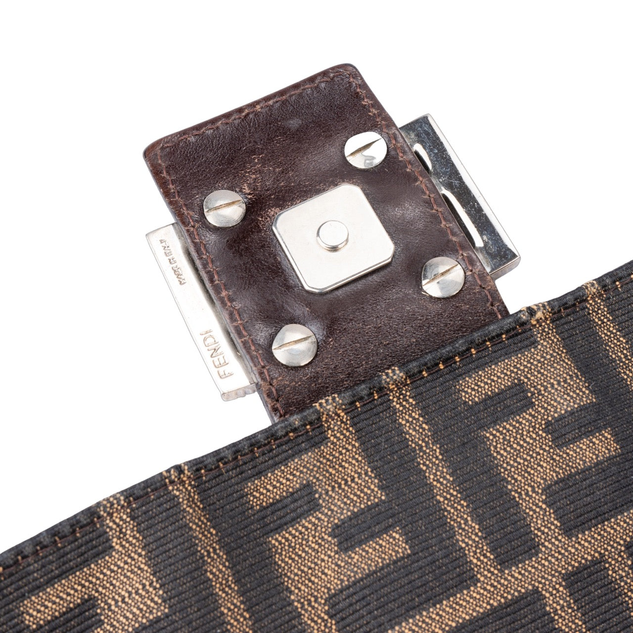 Fendi FF Monogram Zucca Baguette Bag