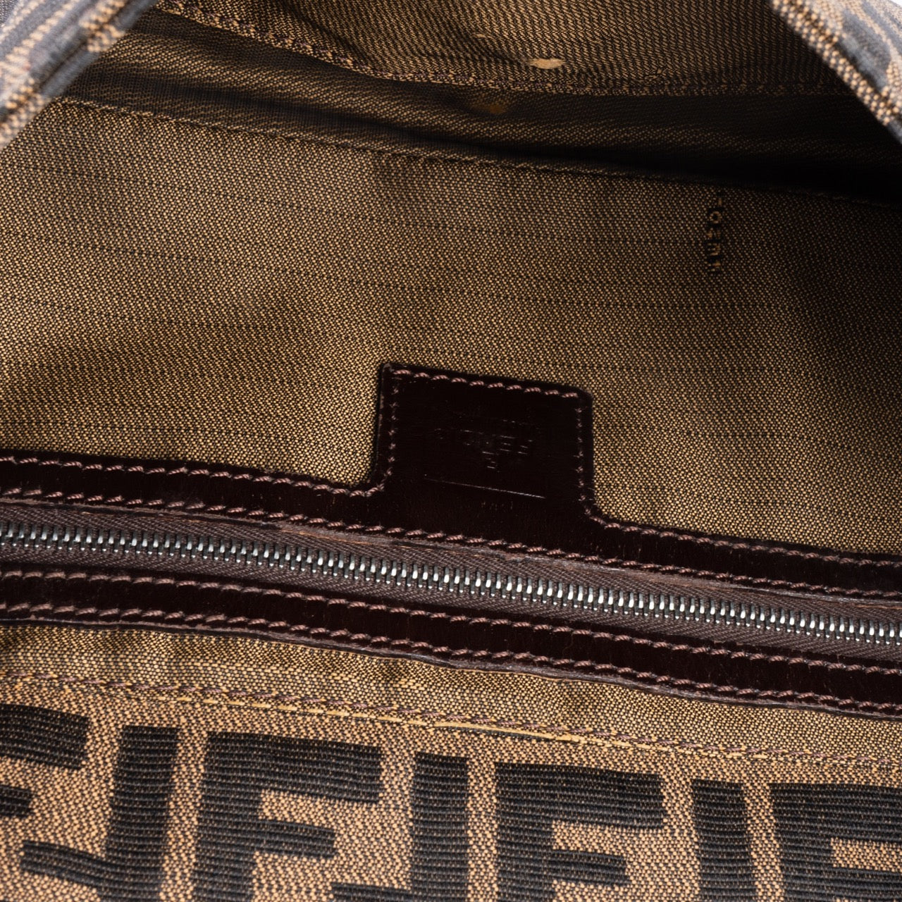 Fendi FF Monogram Zucca Baguette Bag