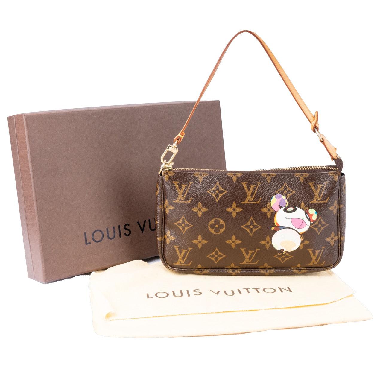 Louis Vuitton Canvas Monogram Murakami Panda Pochette Accessoires