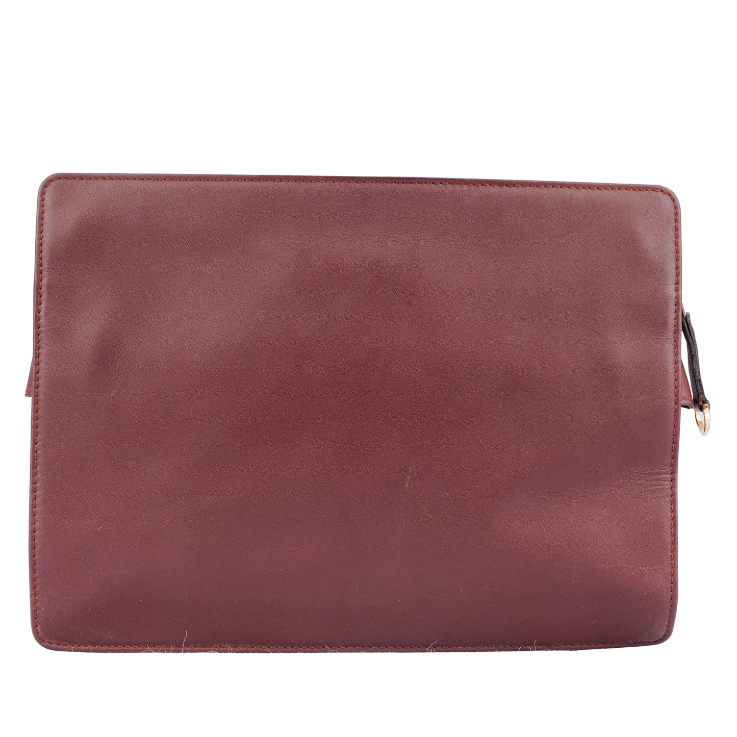 Cartier Bordeaux Leather Clutch