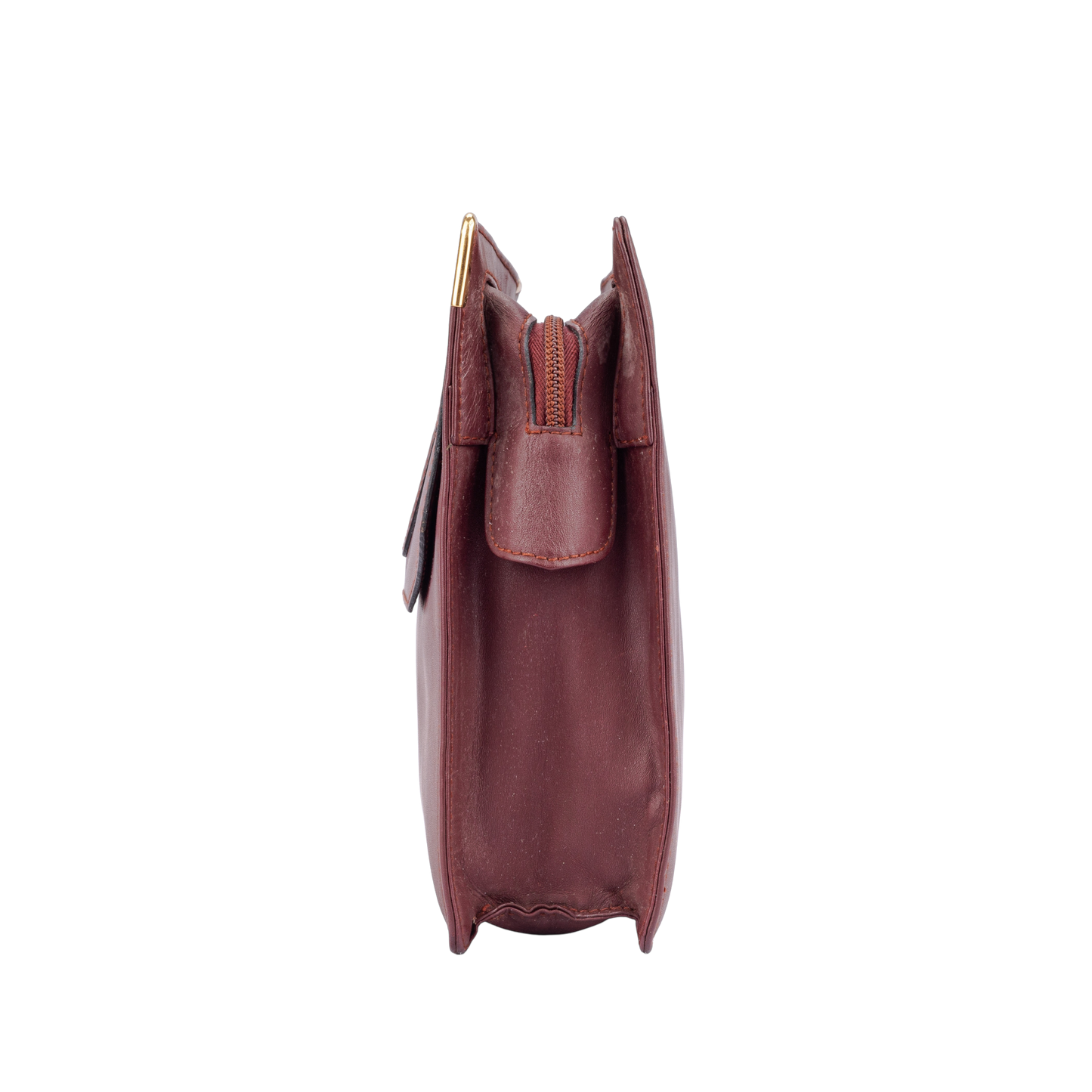 Cartier Bordeaux Leather Clutch