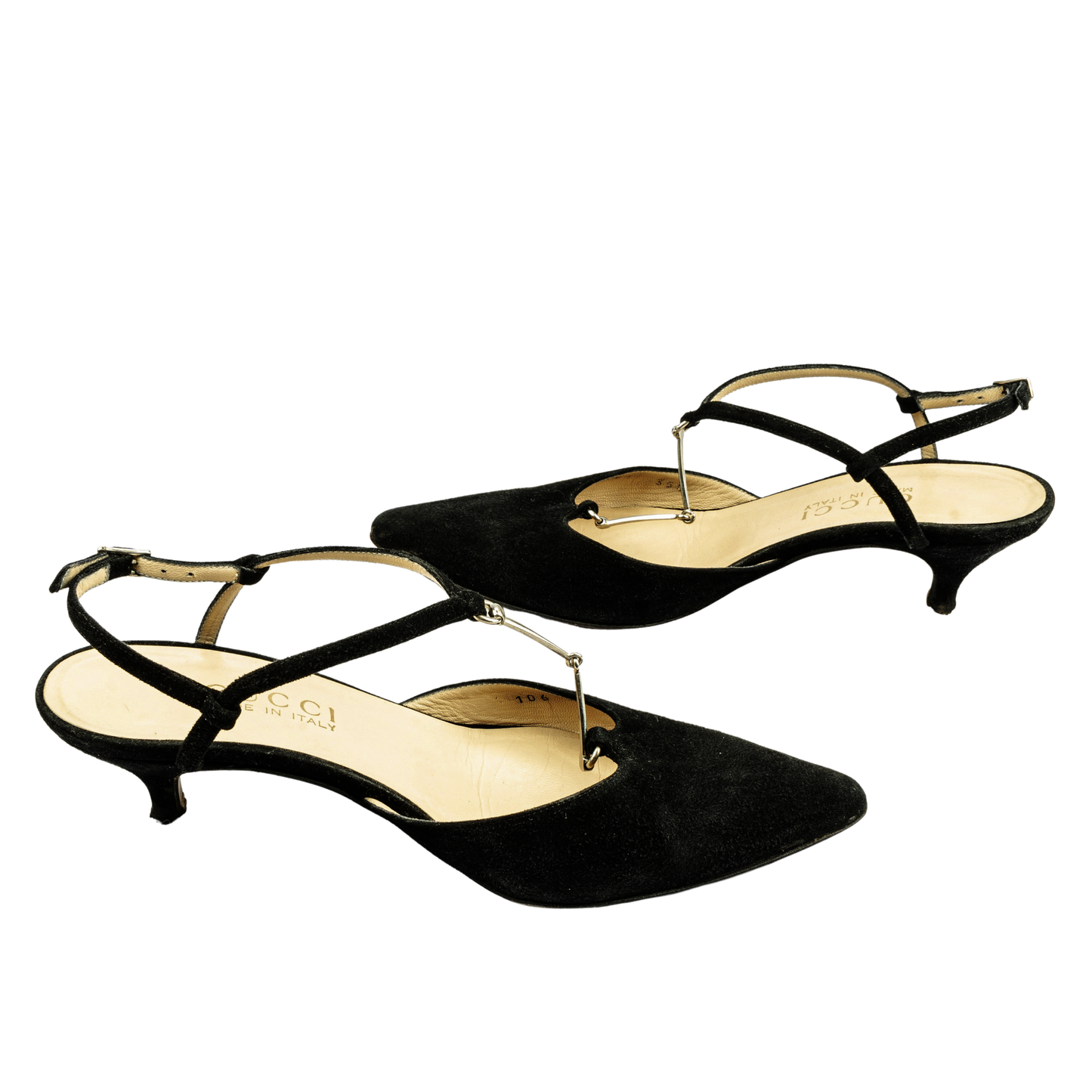 Gucci Suede Leather Pump Shoes (35,5)