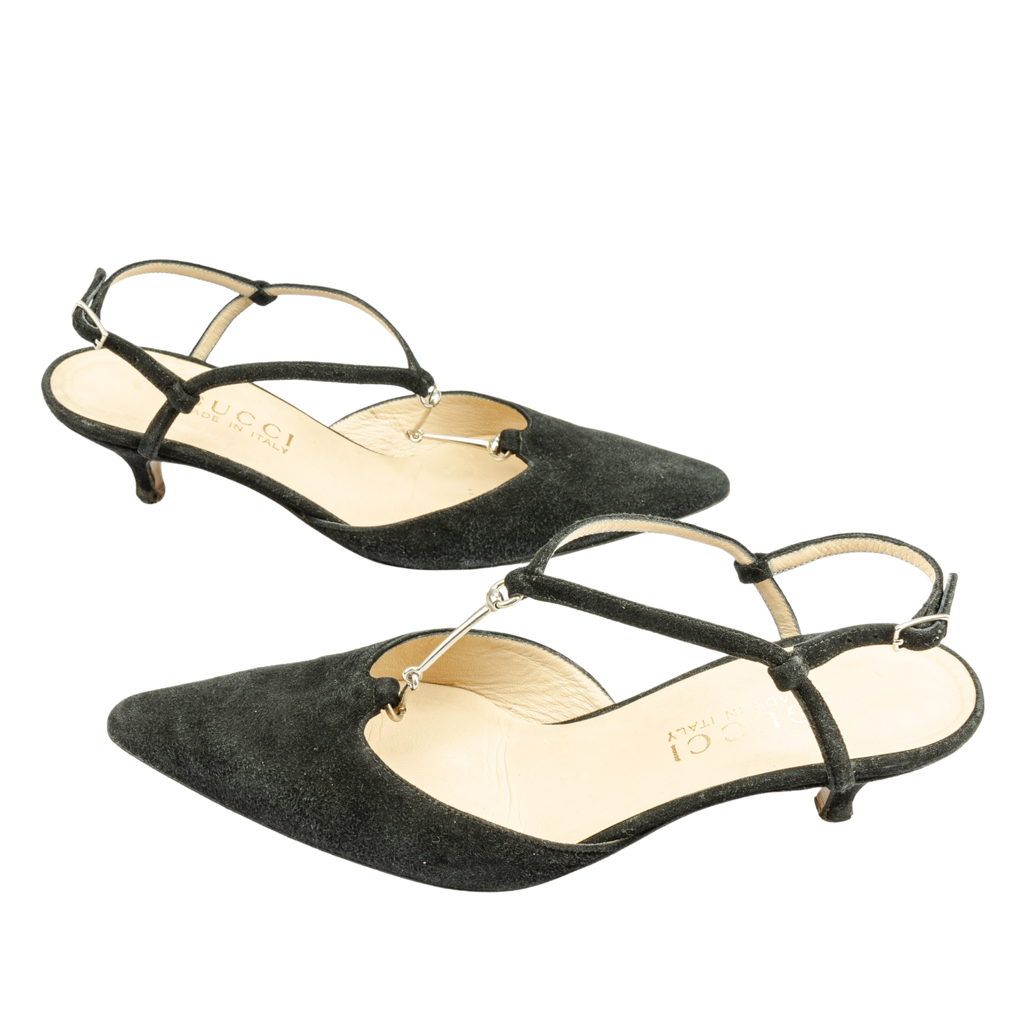 Gucci Suede Leather Pump Shoes (35,5)