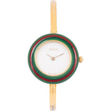 Gucci Gold Tone Sherry Line Change Bezel 11/12.2 Bangle Woman Watch