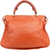 Chloé Grained Calfskin Marcie Double Carry Bag Handbag