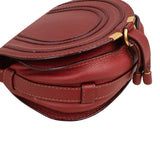 Chloé Grained Calfskin Small Marcie Saddle Crossbody Bag