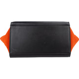 Celine Tricolor Suede Leather Trapeze Handbag