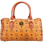 MCM Monogram Visetos Boston Handbag - vintageandkickz