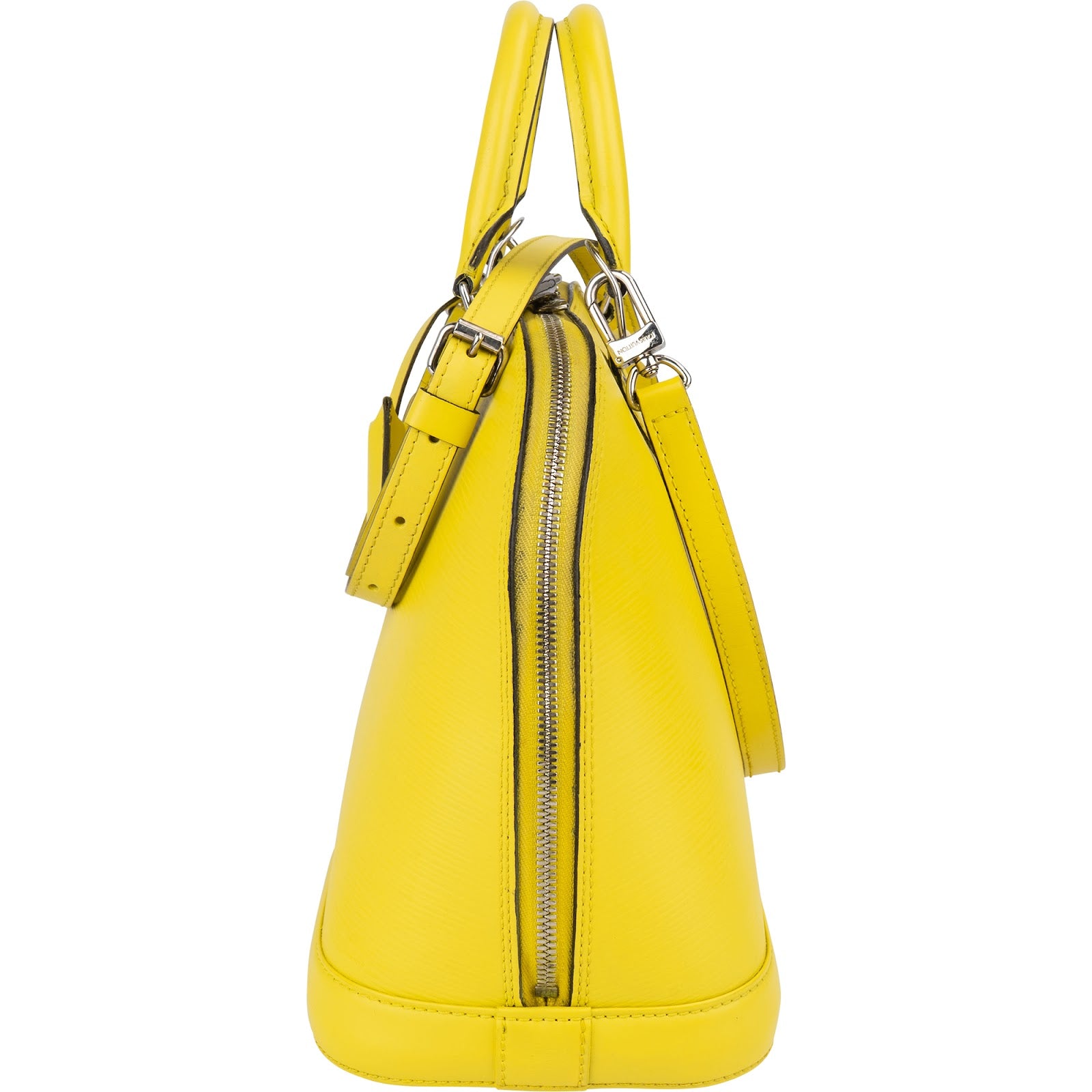 [🔄️B08 / F27] Louis Vuitton Yellow Epi Leather Alma PM Handbag - vintageandkickz
