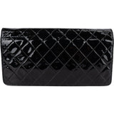 Chanel Quilted Patent Leather CC Crossbody Bag - vintageandkickz