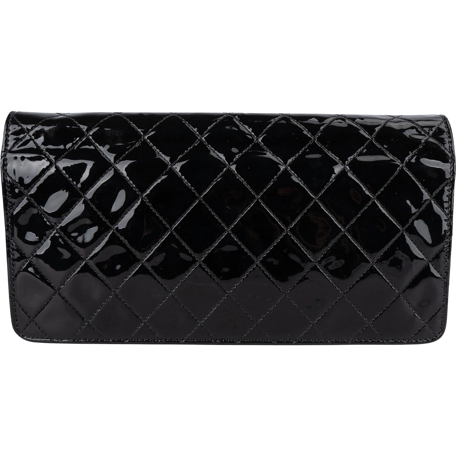 Chanel Quilted Patent Leather CC Crossbody Bag - vintageandkickz