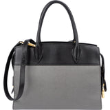 Prada Bicolor Saffiano Leather Esplanade Tote Handbag