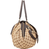 Gucci Monogram GG Canvas Sukey Satchel Shoulder Bag