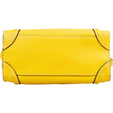 Céline Yellow Grained Leather Luggage Nano Crossbody Handbag