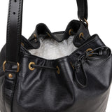 Louis Vuitton Noir Epi Leather Sac Noé Grande Shoulder Bag