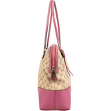 Gucci Monogram Canvas Miss GG Bowling Tote Shoulder Bag