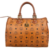 MCM Monogram Visetos Boston Handbag