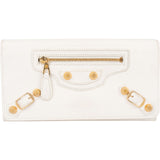 Balenciaga White Leather City Wallet