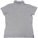 Burberry Grey Cotton Equestrian Knight Emblem Women Polo Shirt (2)